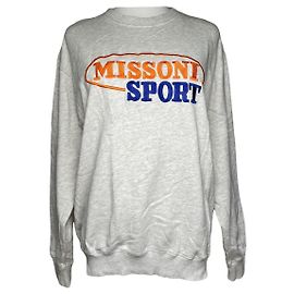 Missoni Prata Algodão Malha e Suéter Prata