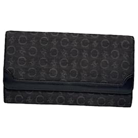 Céline Cartera de algodón negro Celine Triomphe Negro