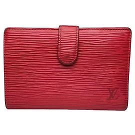 Cartera de cuero rojo Louis Vuitton Capucines Roja