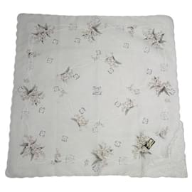Céline-CELINE Silk handkerchief T.  Silk-White