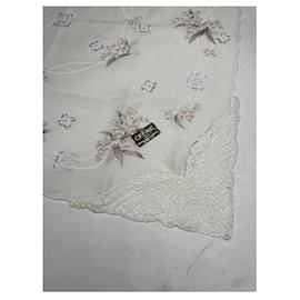Céline-CELINE Silk handkerchief T.  Silk-White