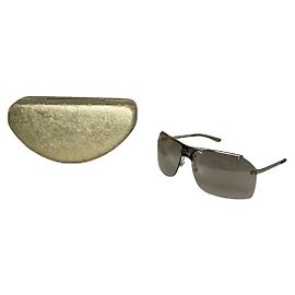 Dior Anthrazit Metall Sonnenbrille Anthrazitgrau