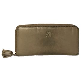 Loewe Puzzle Beige Leather Wallet Beige