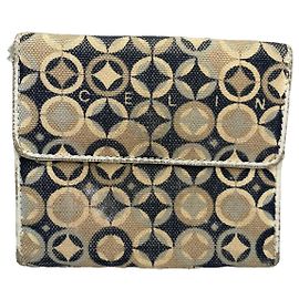 Céline Portafoglio in cotone multicolore Celine Triomphe Multicolore