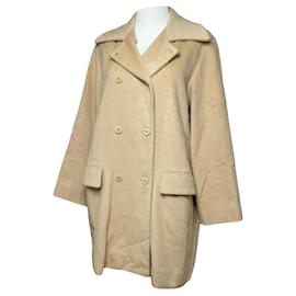Givenchy-GIVENCHY Trench coats T.International L Wool-Beige