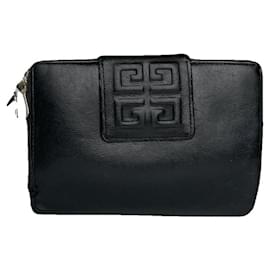 Givenchy Black Leather Wallet Black