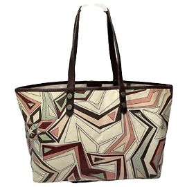 Bolsa de couro multicolorida Emilio Pucci Multicor