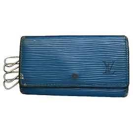 Bolsa de couro azul Lockme da Louis Vuitton Azul