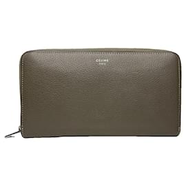 Céline-CELINE Wallets T.  Leather-Dark grey