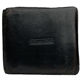 Dior schwarze Lederhandtasche Schwarz