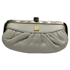 Bolsa de couro prateado Lanvin Prata