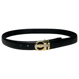 Pierre Cardin Black Leather Belt Black