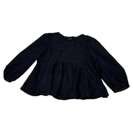 Isabel Marant Schwarze Seidenstrickwaren Schwarz