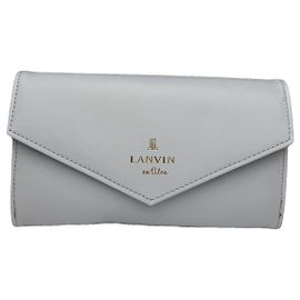 Pochette en cuir bleu Lanvin Bleu