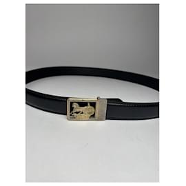 Céline-CELINE Belts T.cm 115 Leather-Black
