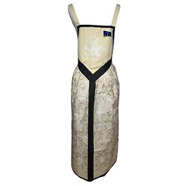Vestido de seda beige Yves Saint Laurent Beige