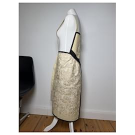 Yves Saint Laurent-YVES SAINT LAURENT Dresses T.International M Silk-Beige