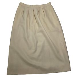 Falda de poliéster beige Dior Beige