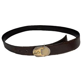 Céline Celine Triomphe brauner Ledergürtel Braun