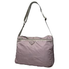 Sac à main en polyester rose Prada Cleo Rose