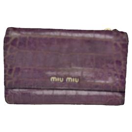 Miu Miu Pink Leather Wallet Pink