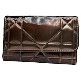 Dior-Dior Diorama Purple Patent Leather Purse-Purple