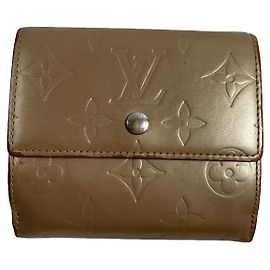 Louis Vuitton Pont 9 Brown Leather Wallet Brown