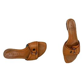 Céline Celine Clea orange Leder-Sandale Orange