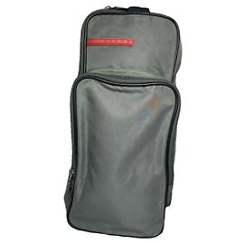 Sac à main en polyester argenté Prada Argenté