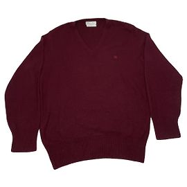 Christian Dior Dior Homme Burgunder Wolle Strickwaren & Sweatshirt Bordeaux