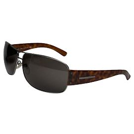 Prada braune Kunststoffsonnenbrille Braun