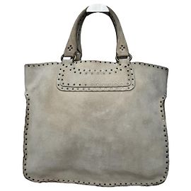Céline Celine Big Bag graue Lederhandtasche Grau
