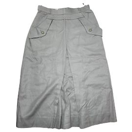 Dior Silberne Baumwollrock Silber