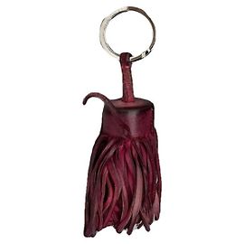 Pendentif en cuir violet Hermès Violet