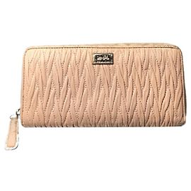 Coach rosa Leder Geldbörse Pink