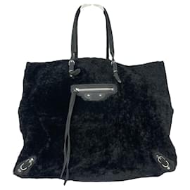 Balenciaga-BALENCIAGA Handbags T.  Fur-Black