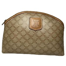 Céline Celine Hobo Beiger Leder Clutch Beige