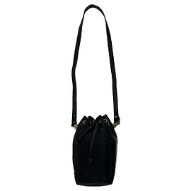 Bolsa de couro preta Lanvin Preto