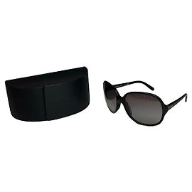 Gafas de sol de plástico negro Prada Negro