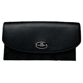 Coach Black Leather Wallet Black