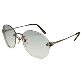 Fendi Gold-Metall Sonnenbrille Golden