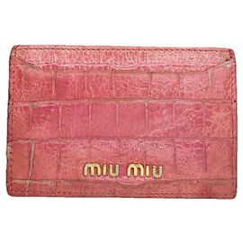 Bolsa de couro rosa Miu Miu Rosa
