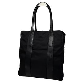 Bolso de mano de algodón negro Loewe Puzzle Negro