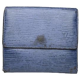 Louis Vuitton Twist Blue Leather Wallet Blue
