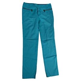 Pantalón de algodón azul Versus Azul