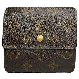 Louis Vuitton Flore Brown Leather Wallet Brown