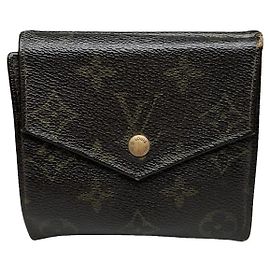 Louis Vuitton Marie Brown Leather Wallet Brown