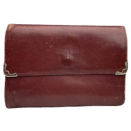 Cartier Bordeaux Lackleder Geldbörse Bordeaux