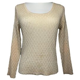 Dior J'Adior Malha de Seda Dourada Dourado