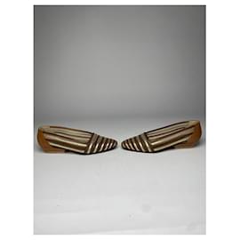 Fendi-FENDI Flats T.EU 35.5 Leather-Brown
